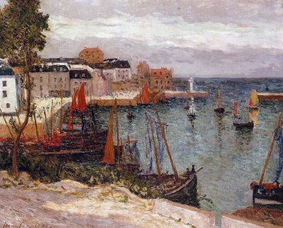 Il porto di Sauzon, Belle-Isle, Bretagna, 1905 da Maxime Emile Louis Maufra